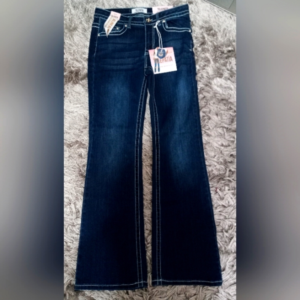 Telepatía Bling Bling Mid Rise Bootcut Jeans